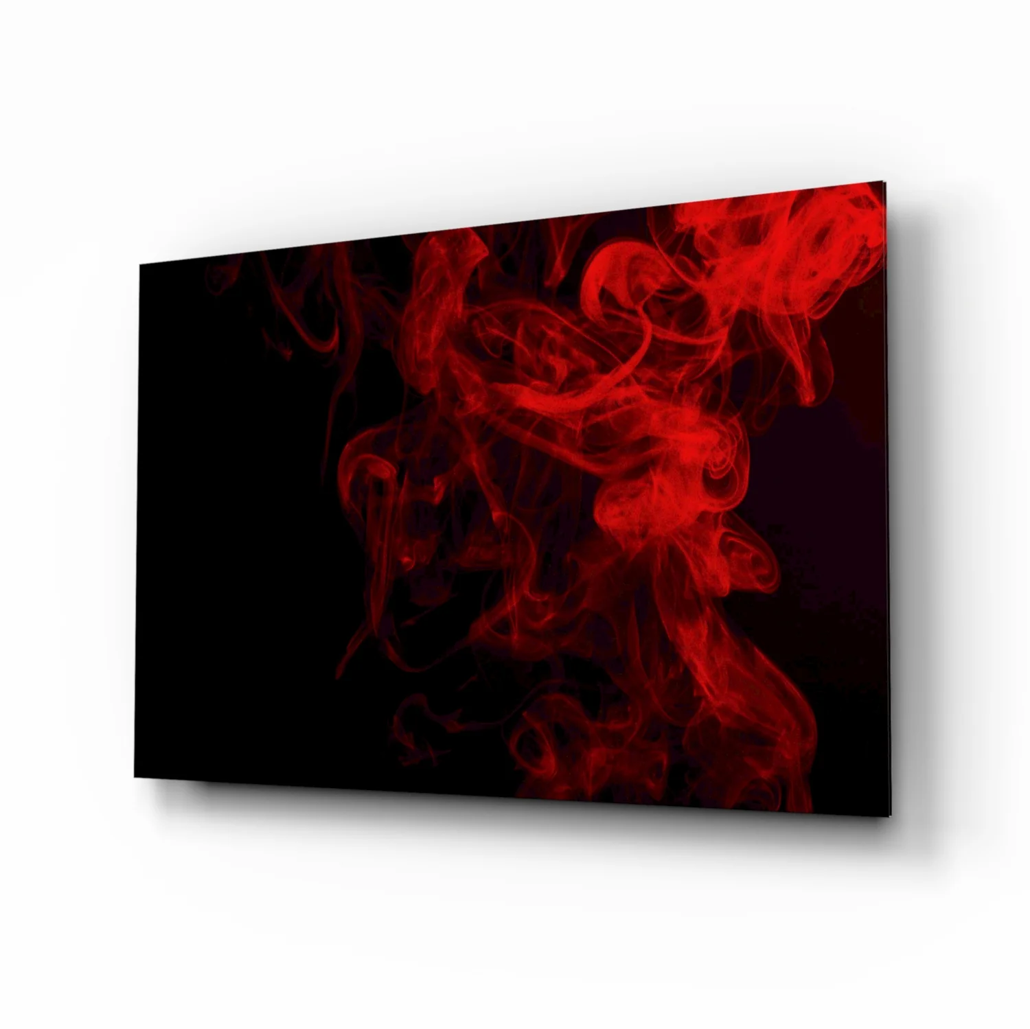 Red Smoke Glass Wall Art - Image 2