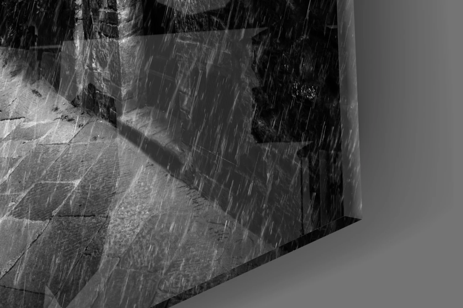 Red Umbrellas Glass Wall Art - Image 8