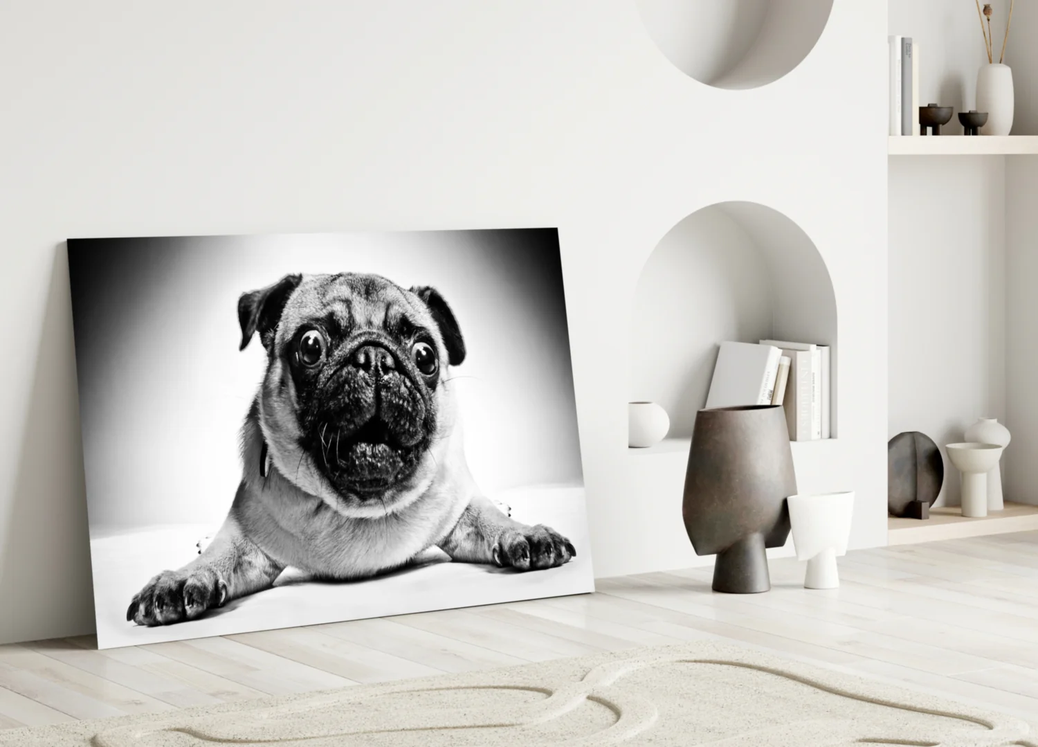 Pug Glass Wall Art - Image 4