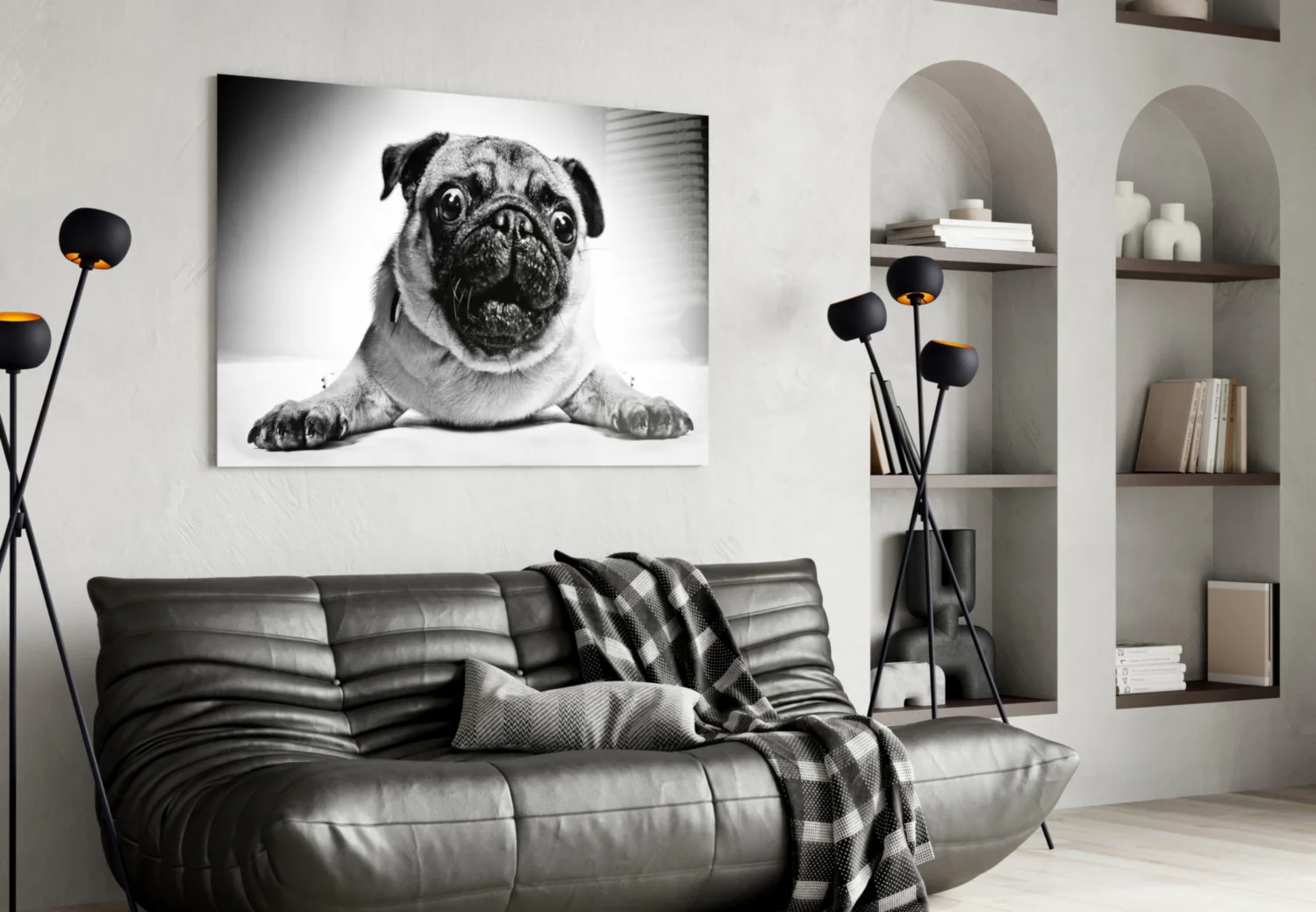 Pug Glass Wall Art - Image 5