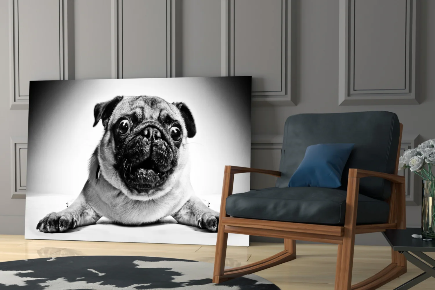 Pug Glass Wall Art - Image 7