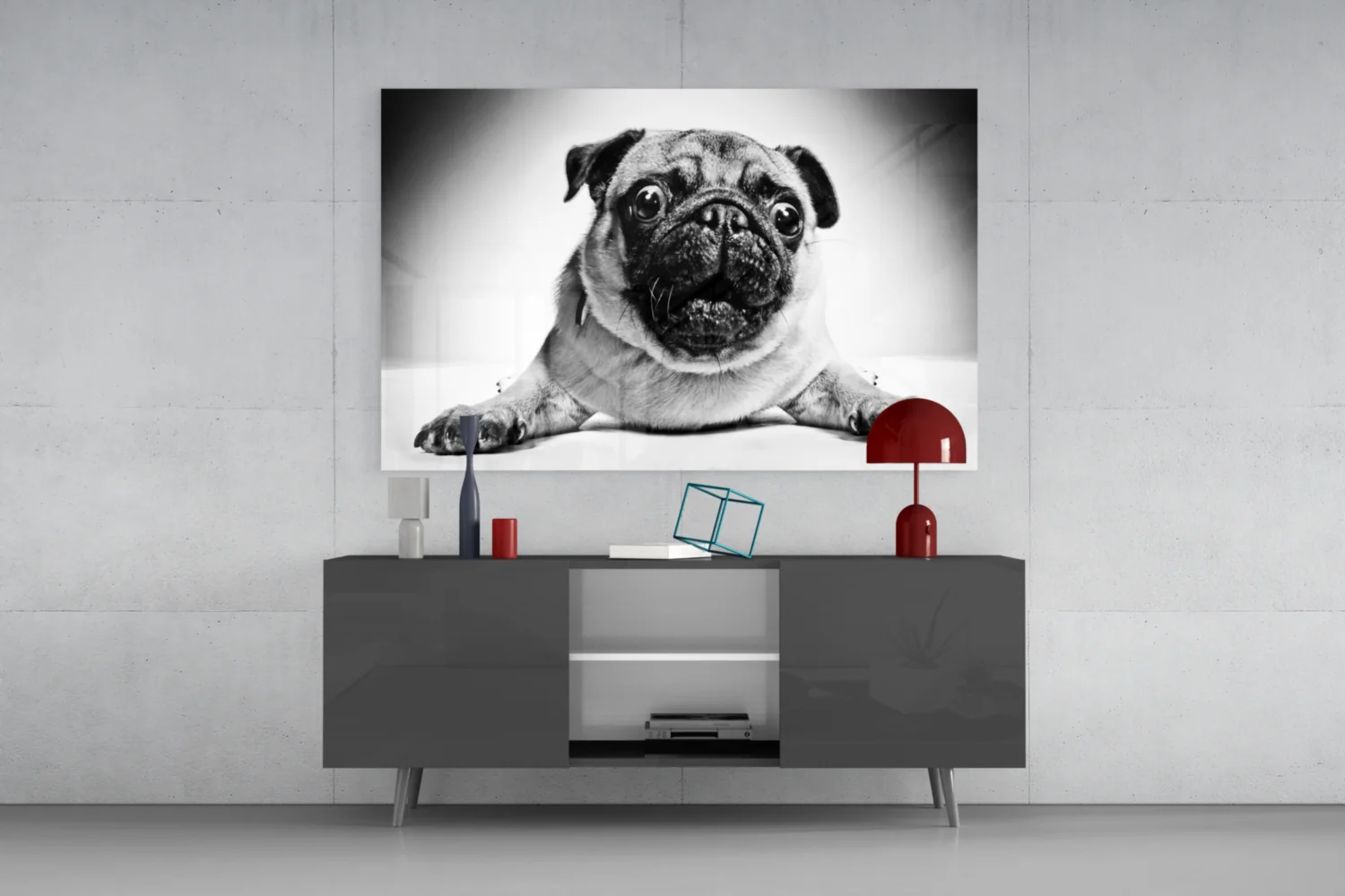 Pug Glass Wall Art - Image 9