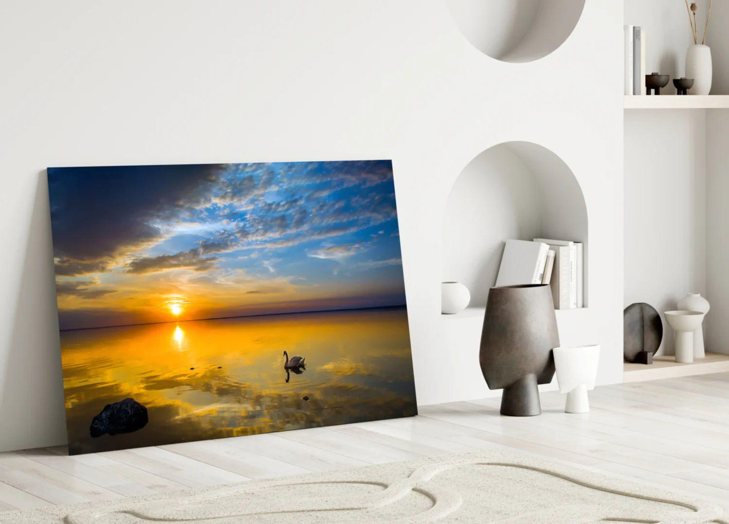 Swan Glass Wall Art - Image 4