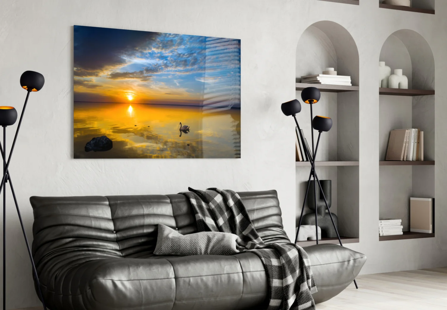 Swan Glass Wall Art - Image 5