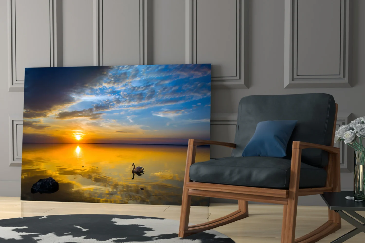 Swan Glass Wall Art - Image 7
