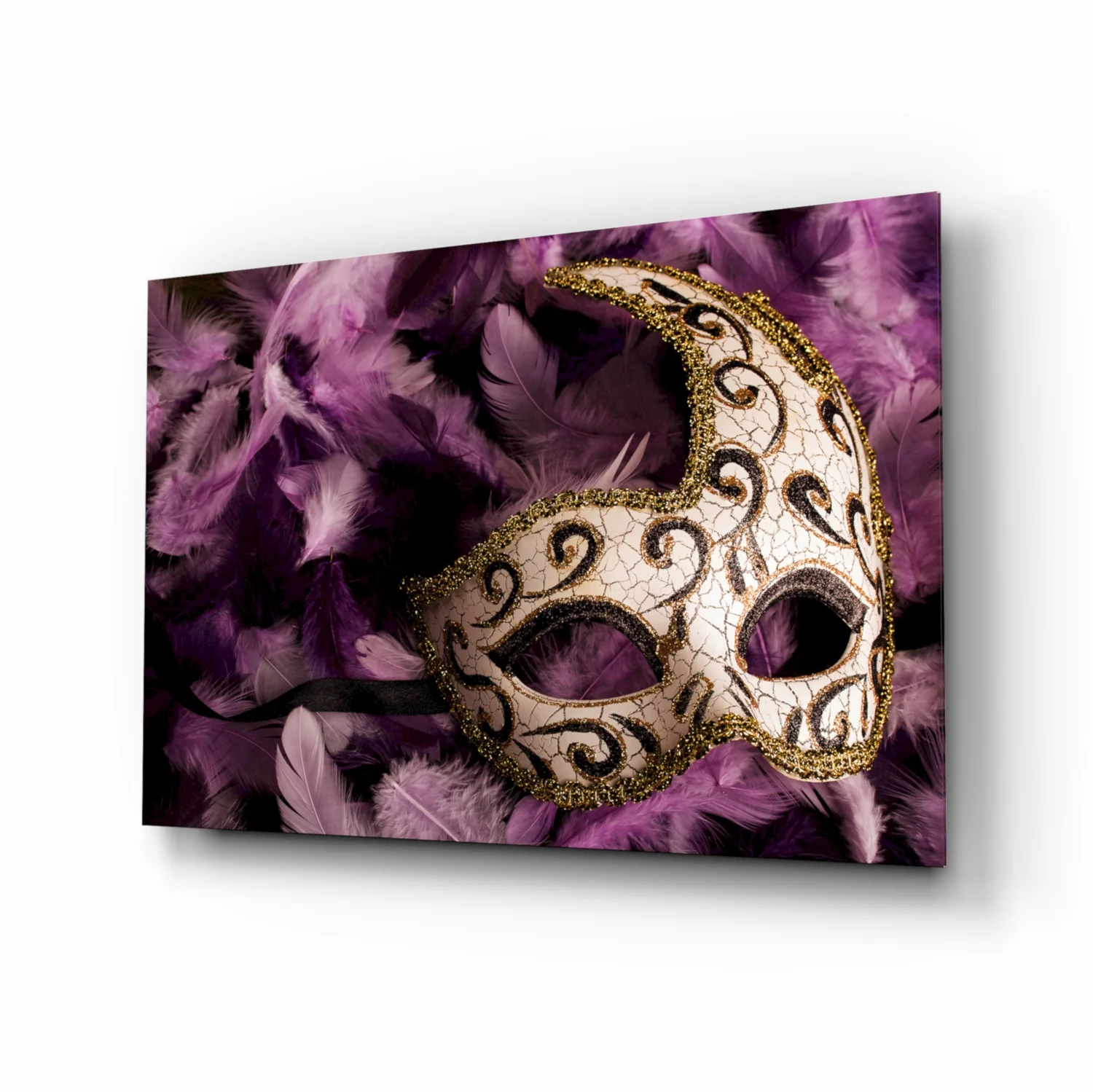 Venetian Mask Glass Wall Art - Image 2