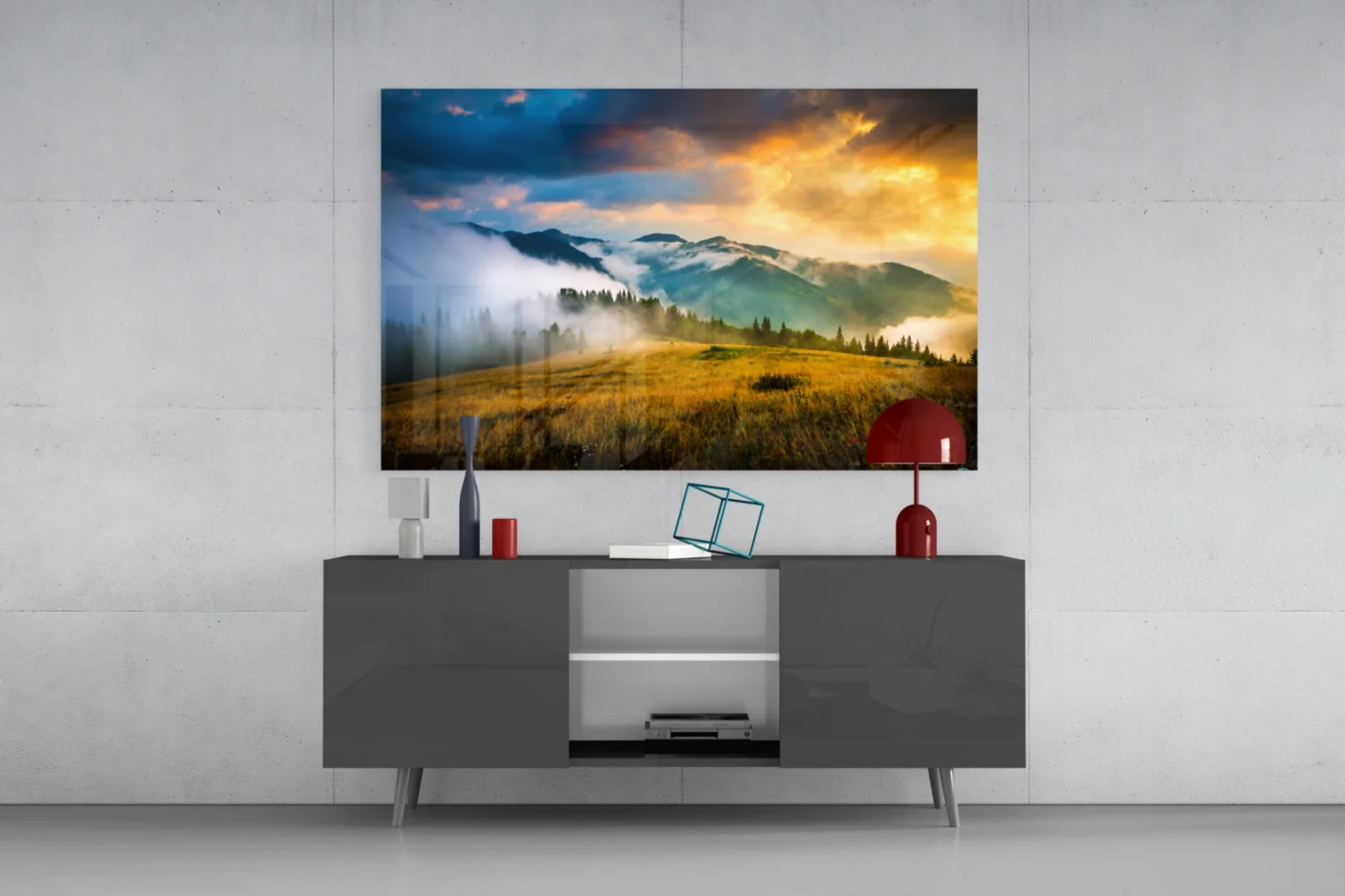 Mountain Glass Wall Art - Image 9