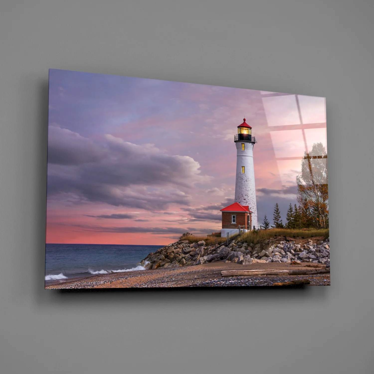 Lighthouse Glass Wall Art - Image 3