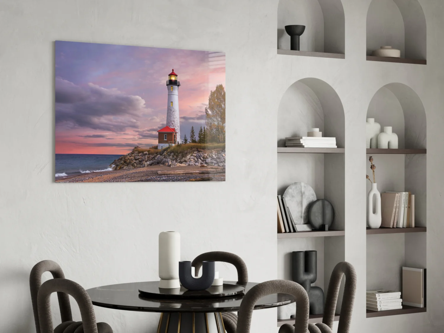 Lighthouse Glass Wall Art - Image 6