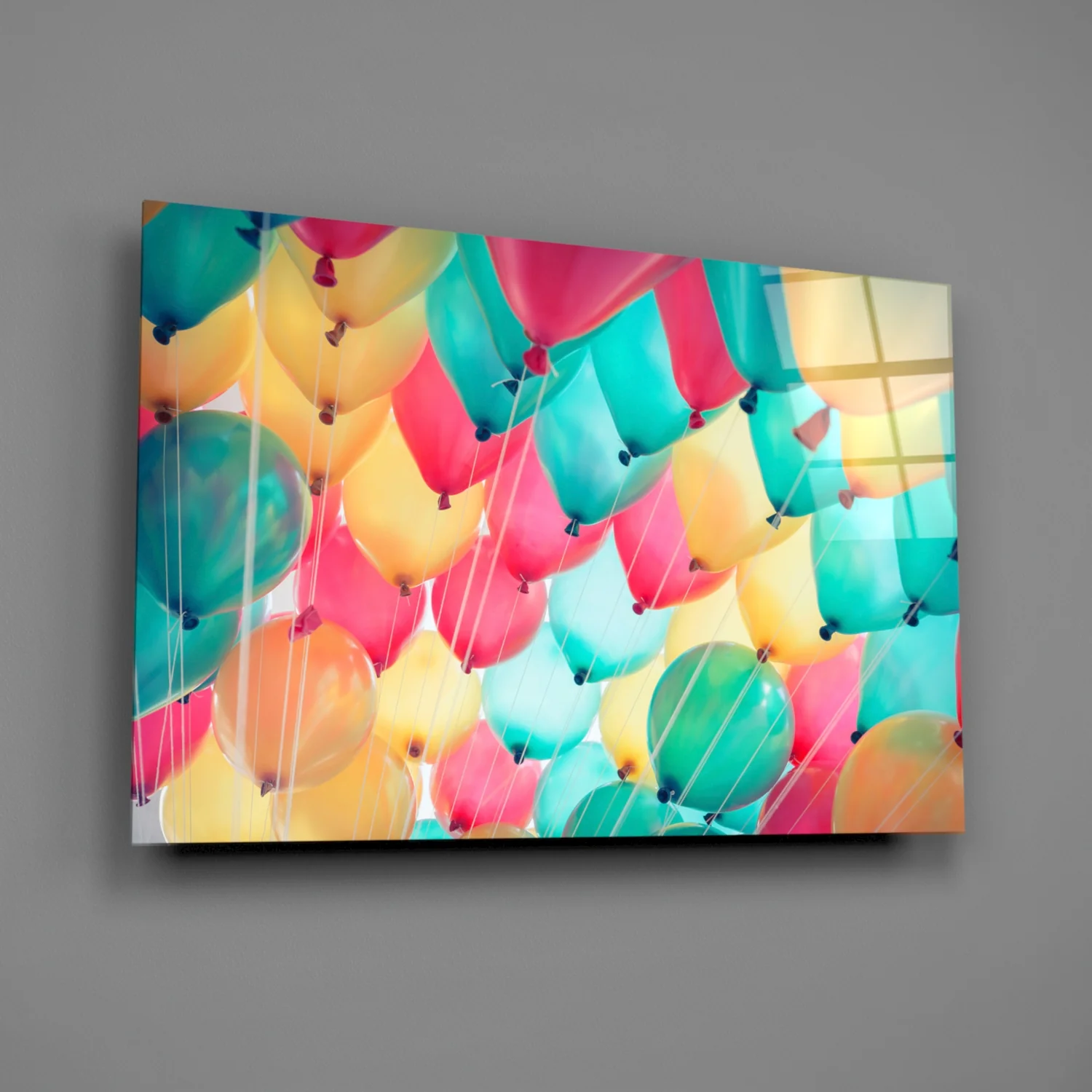Balloons Glass Wall Art - Image 3