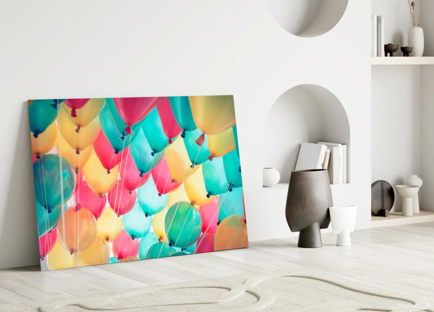Balloons Glass Wall Art - Image 4