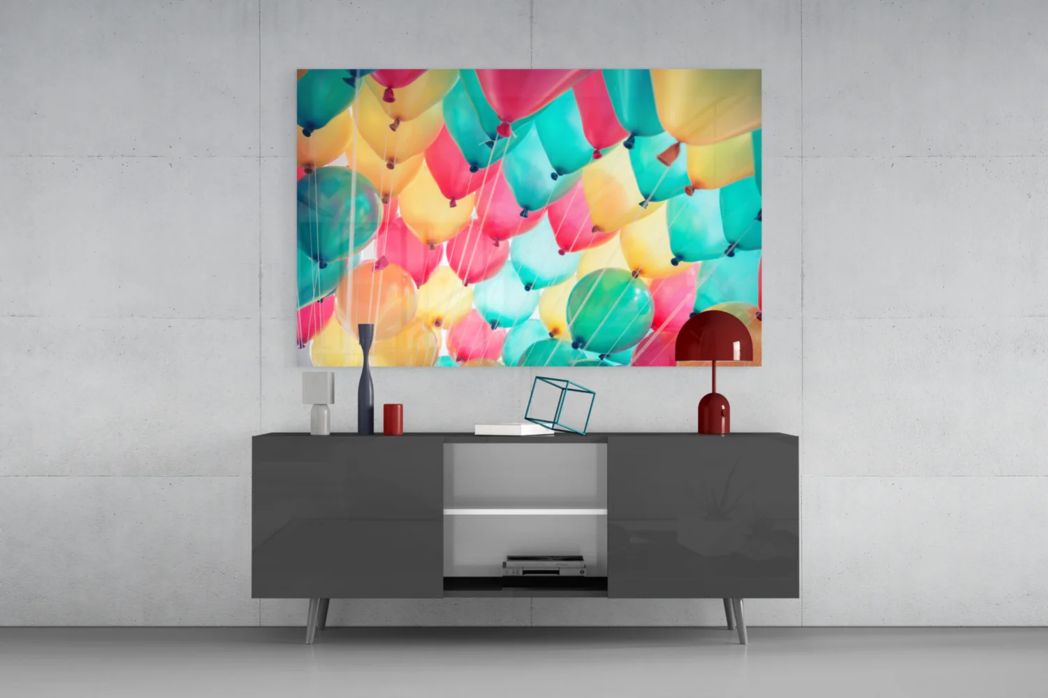 Balloons Glass Wall Art - Image 9