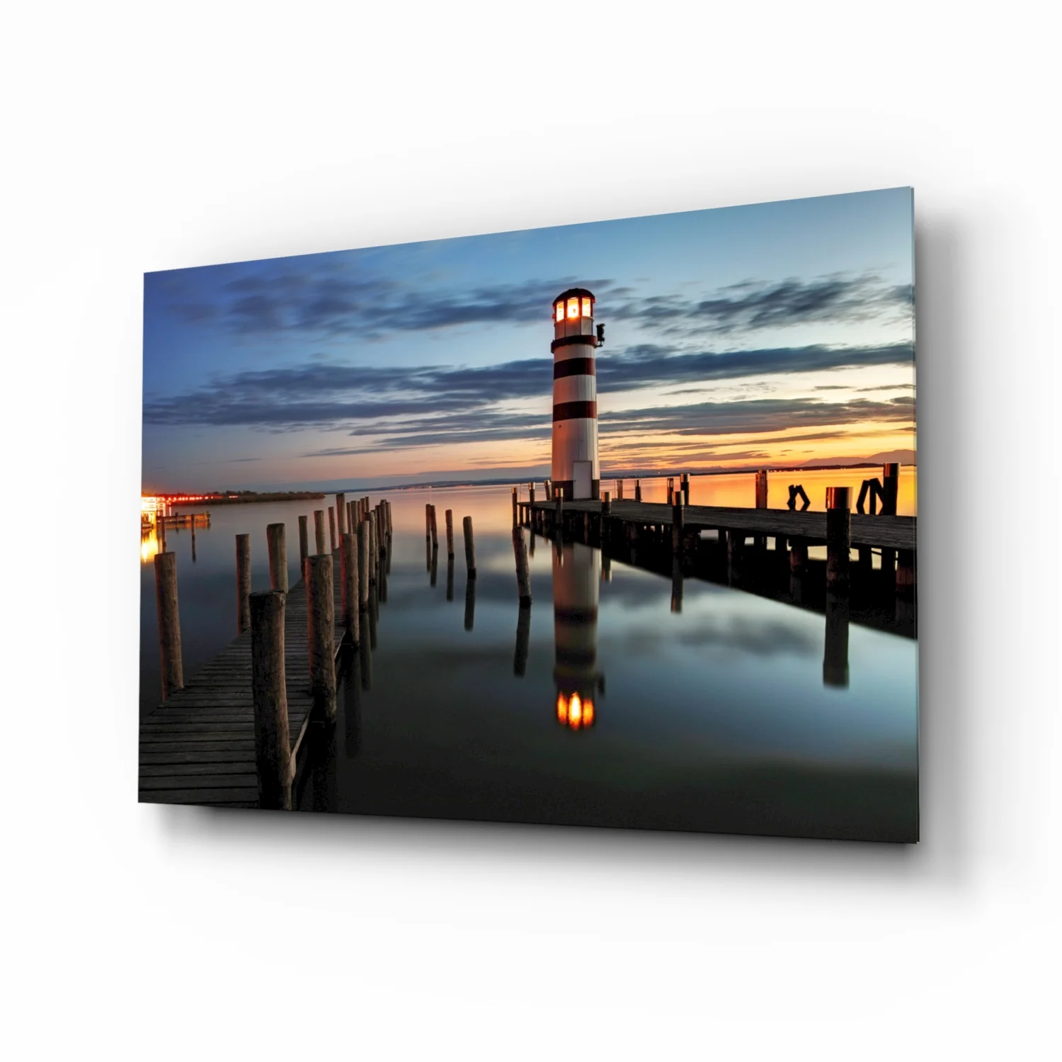 Lighthouse Glass Wall Art - Image 2