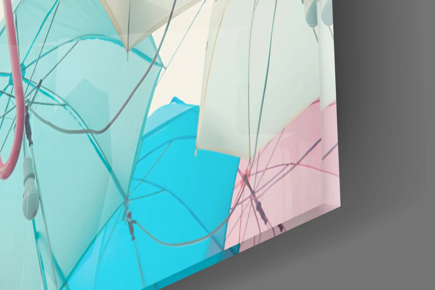 Umbrellas Glass Wall Art - Image 8