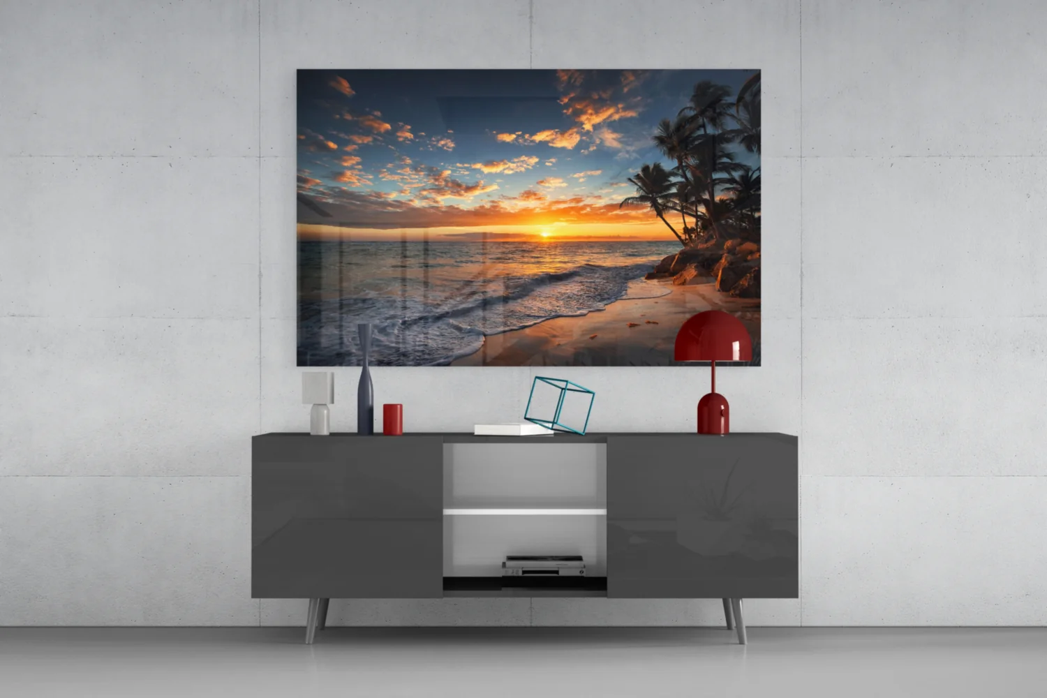 Palm Trees Glass Wall Art - Image 8