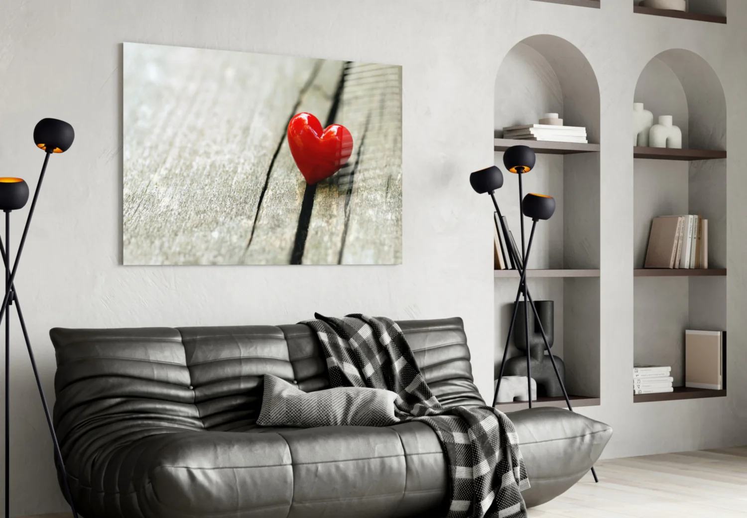 Heart Glass Wall Art - Image 4