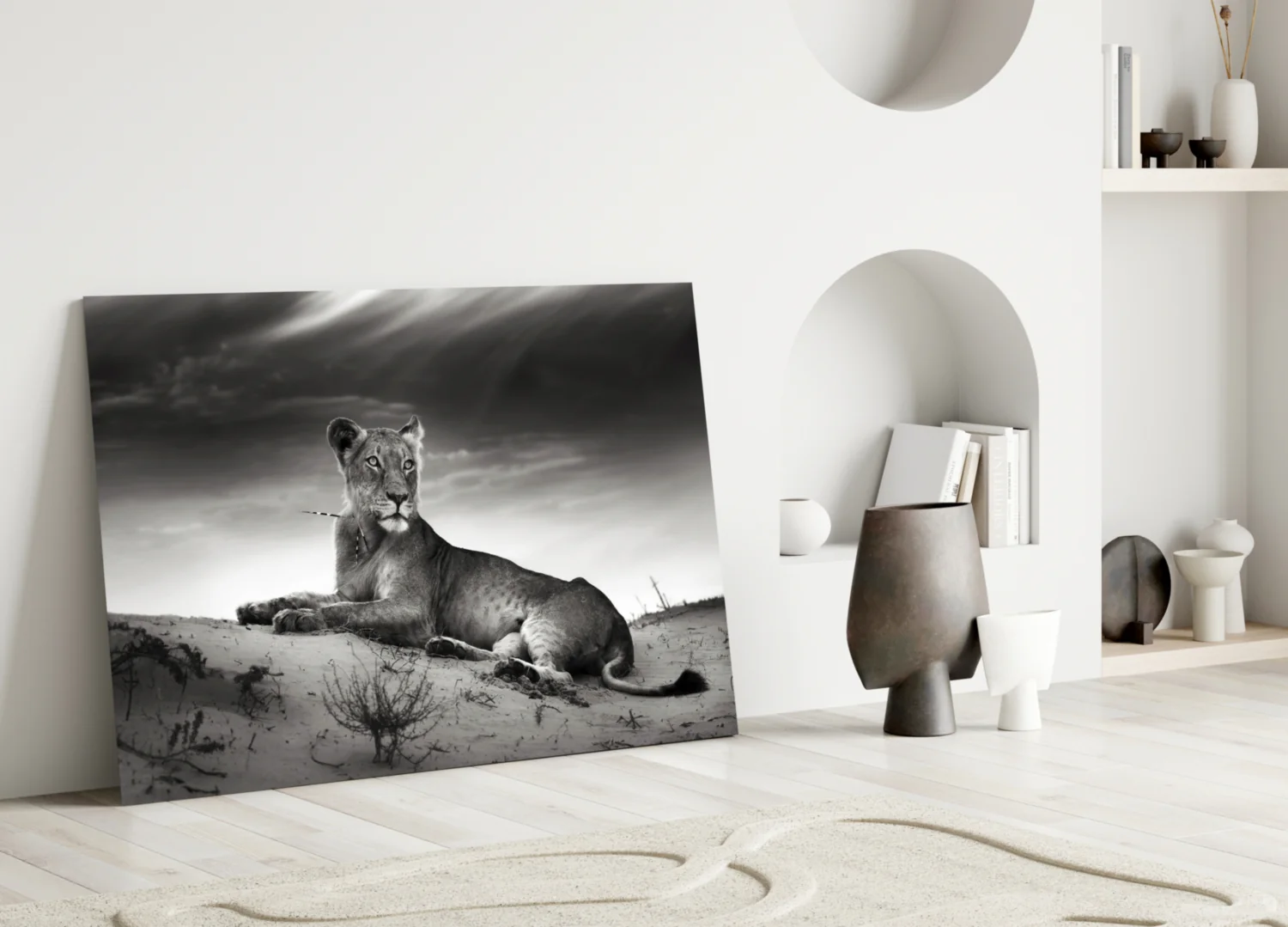 Lioness Glass Wall Art - Image 3