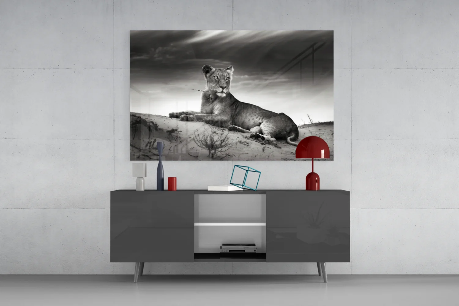 Lioness Glass Wall Art - Image 8