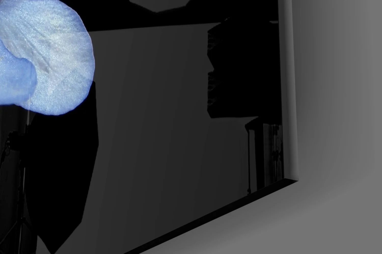 Blue Flower Glass Wall Art - Image 7