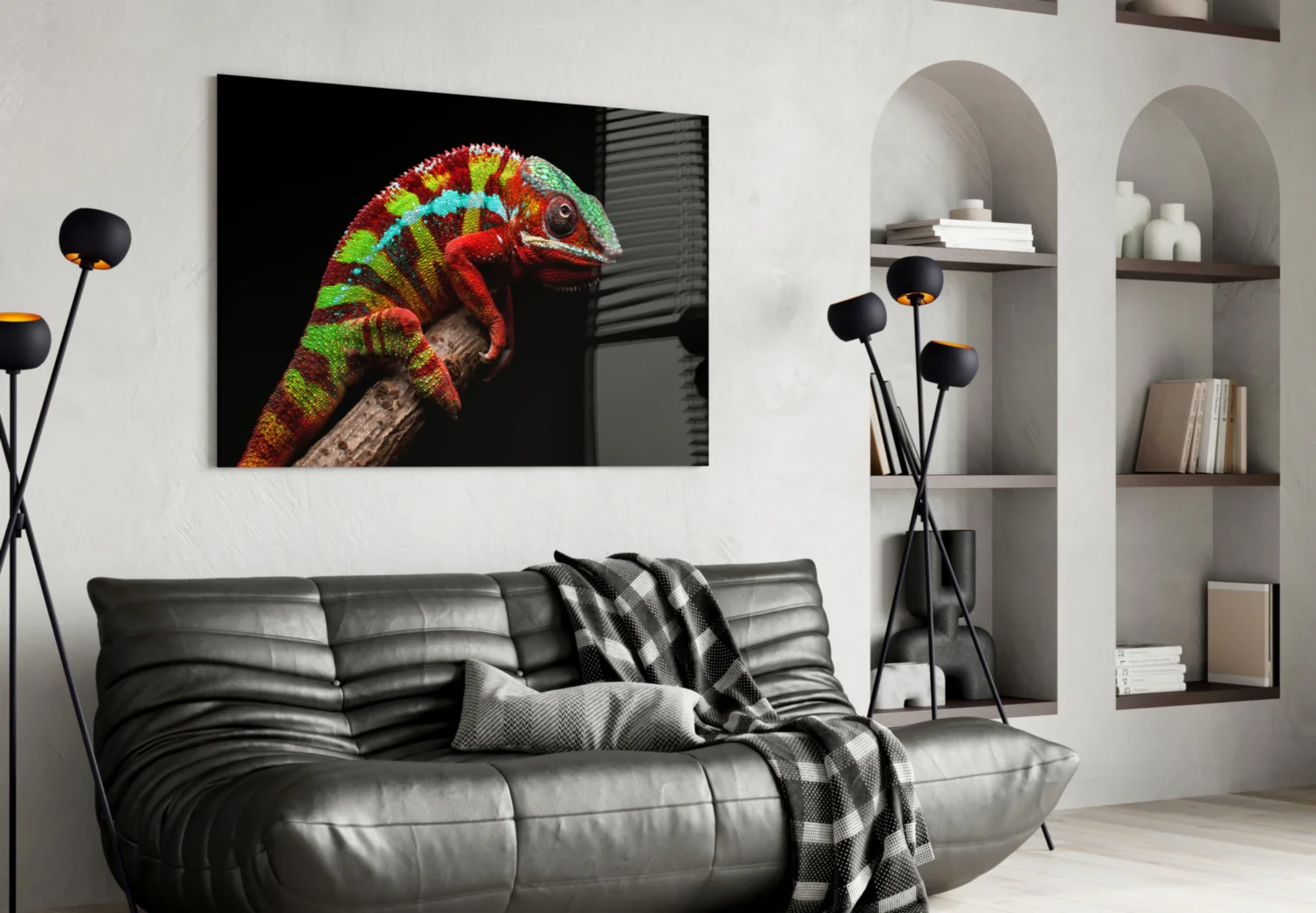 Chameleon Glass Wall Art - Image 4