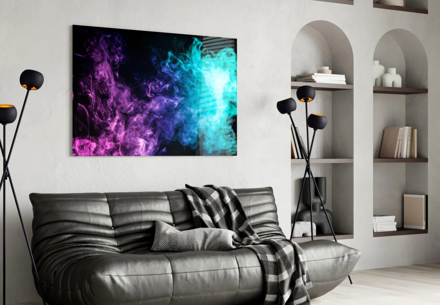 Colored Smoke Glass Wall Art - Image 4