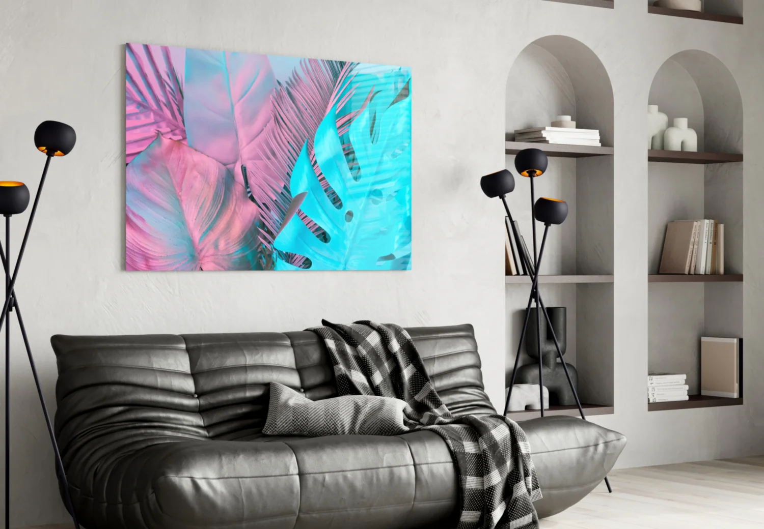 Tropical Leaf Glass Wall Art - Image 4
