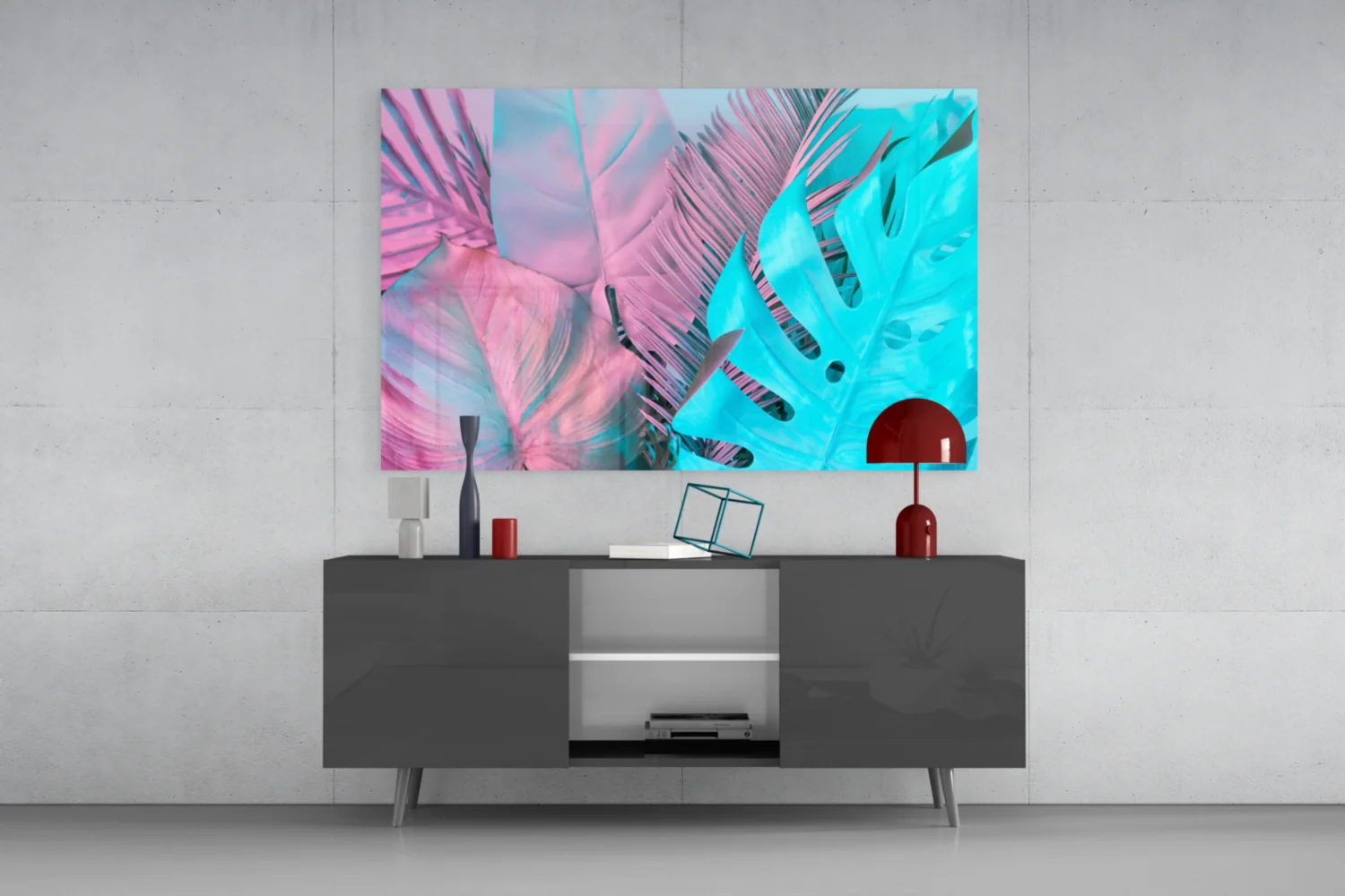 Tropical Leaf Glass Wall Art - Image 8