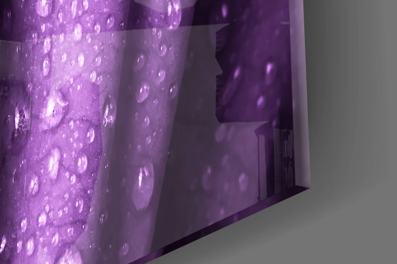 Purple Rose Glass Wall Art - Image 7