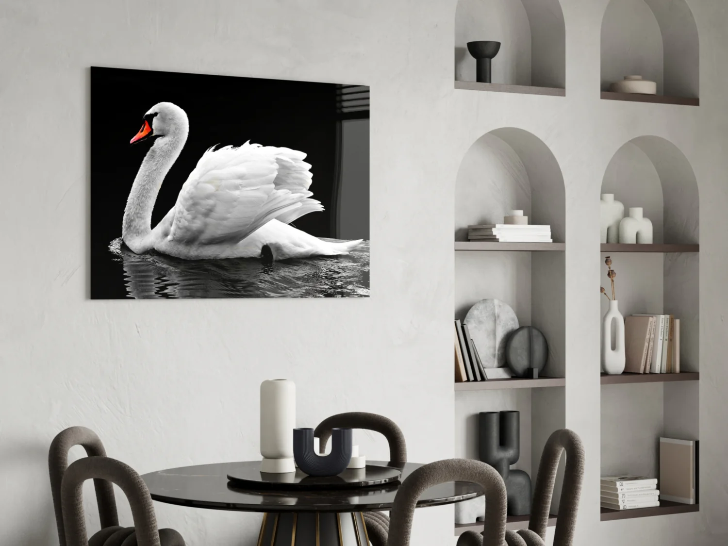 Swan Glass Wall Art - Image 5