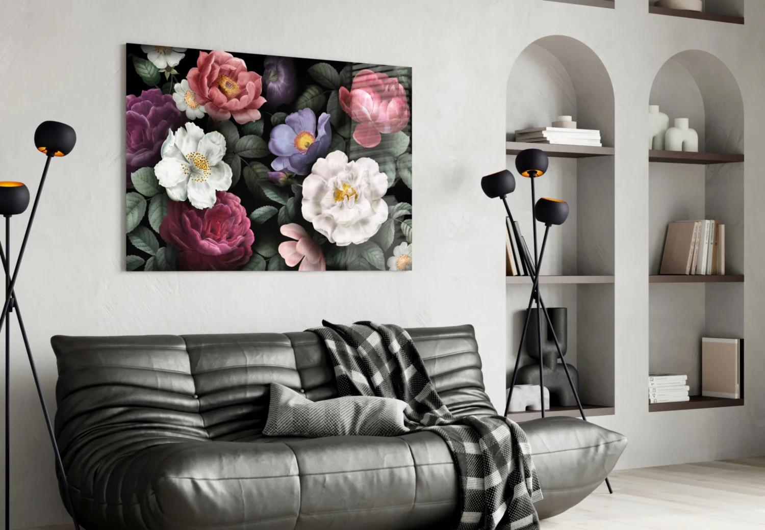 Floral Glass Wall Art - Image 4