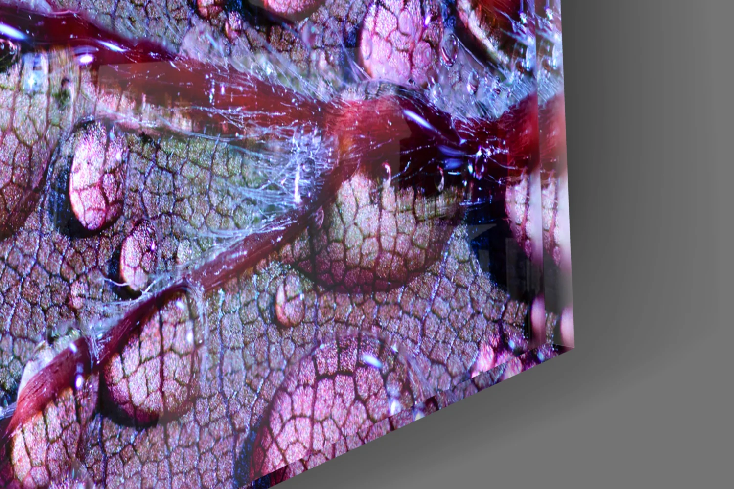 Purple Leaf Glass Wall Art - Image 7