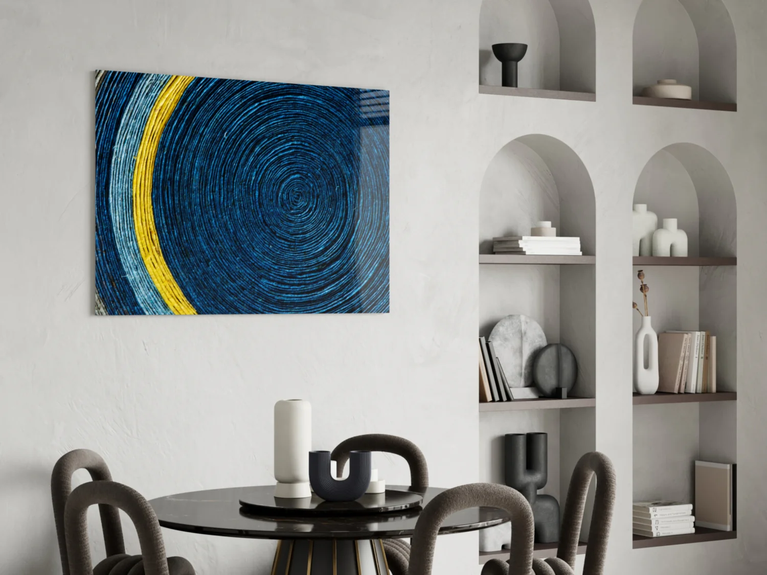 Colored Spiral Glass Wall Art - Image 5