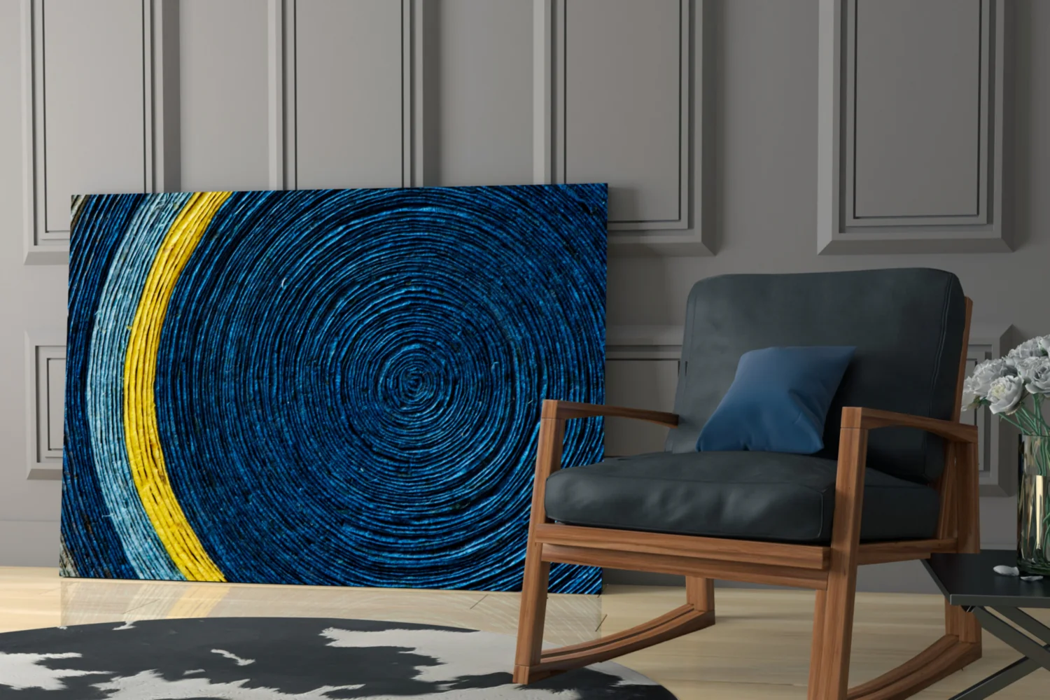 Colored Spiral Glass Wall Art - Image 6