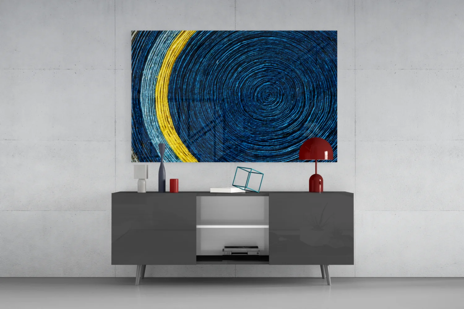 Colored Spiral Glass Wall Art - Image 8