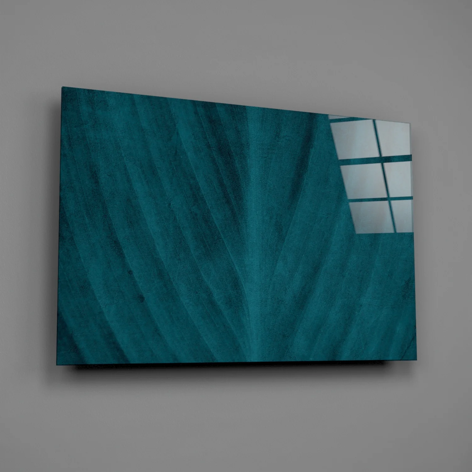 Green Leaf Glass Wall Art - Image 2