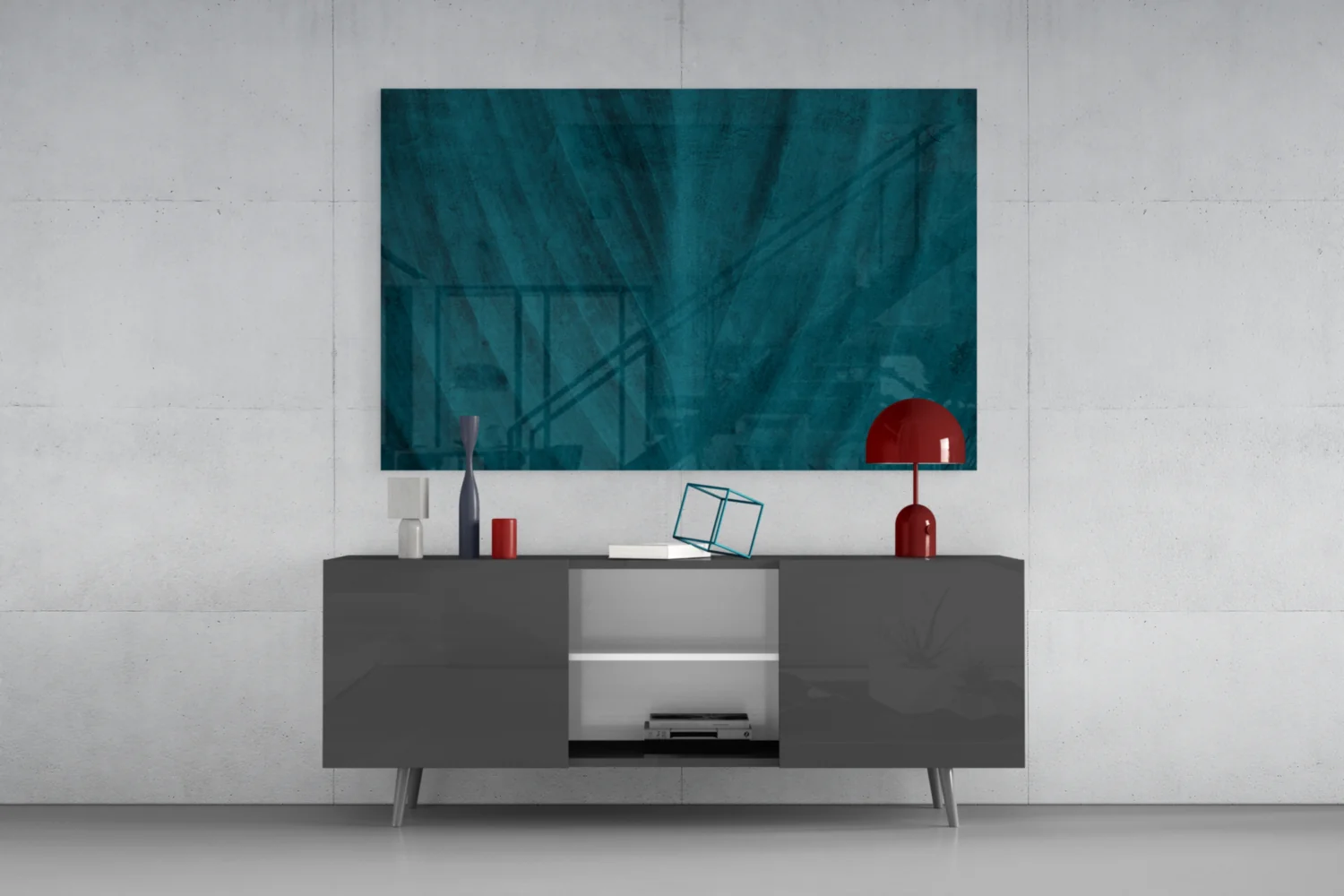 Green Leaf Glass Wall Art - Image 8
