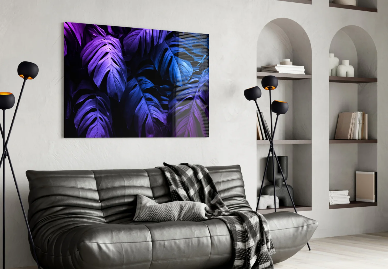 Tropical Leaf Glass Wall Art - Image 4