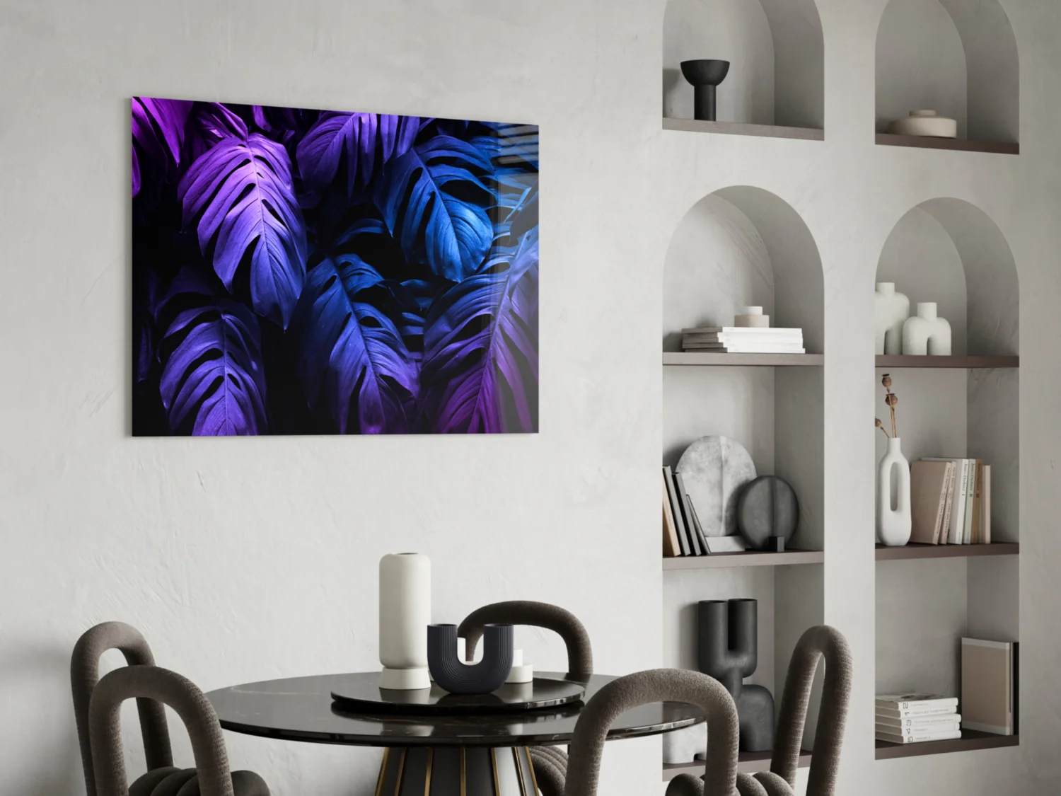 Tropical Leaf Glass Wall Art - Image 5