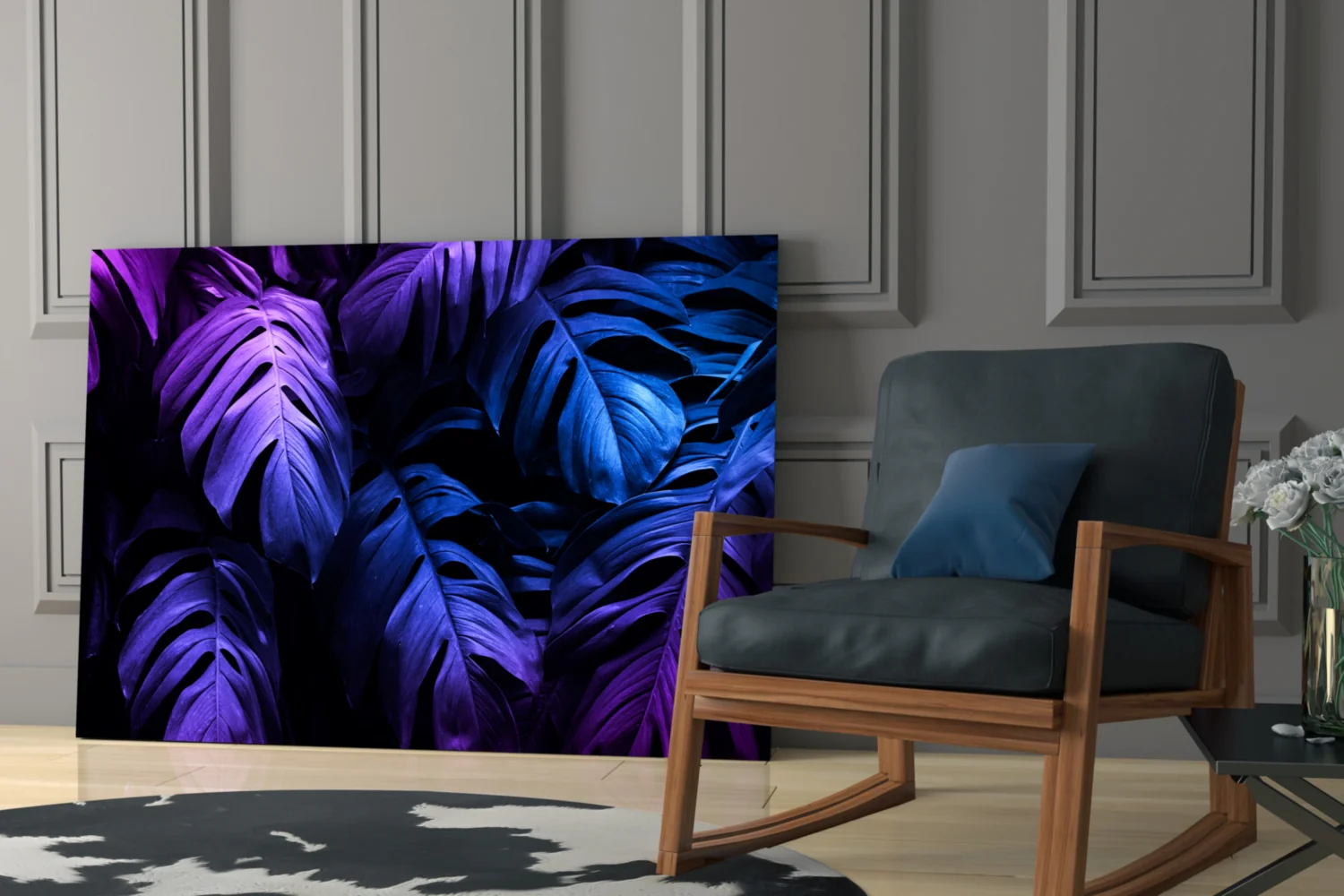 Tropical Leaf Glass Wall Art - Image 6