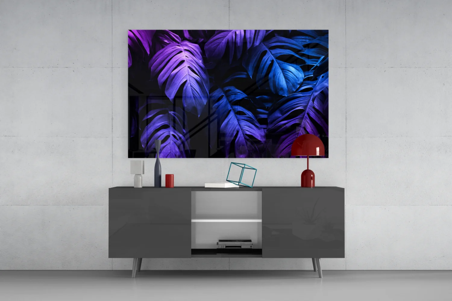 Tropical Leaf Glass Wall Art - Image 8