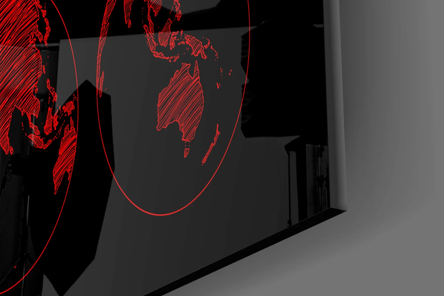 Continents Glass Wall Art - Image 7