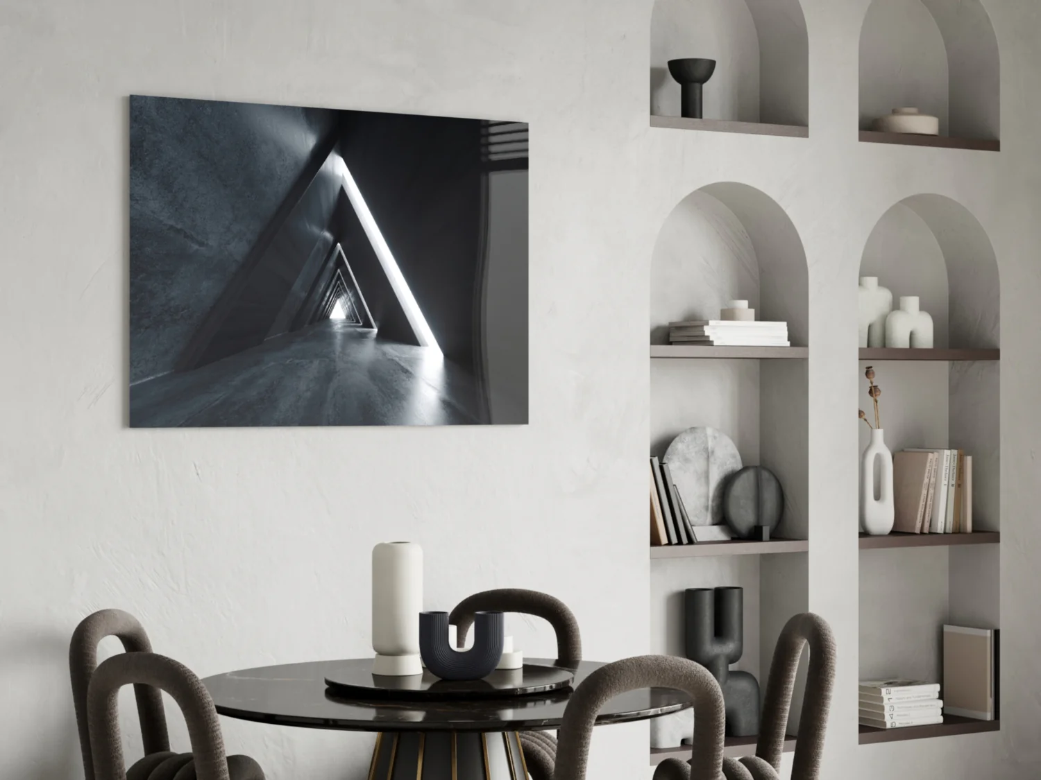 Geometric Structures Glass Wall Art - Image 5