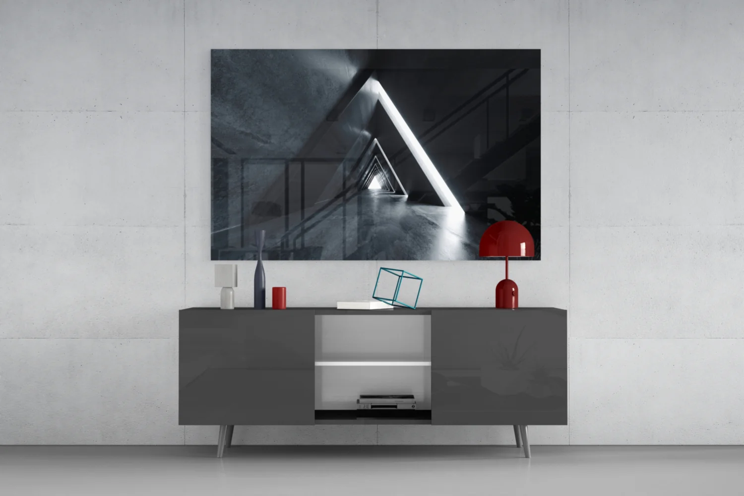 Geometric Structures Glass Wall Art - Image 8