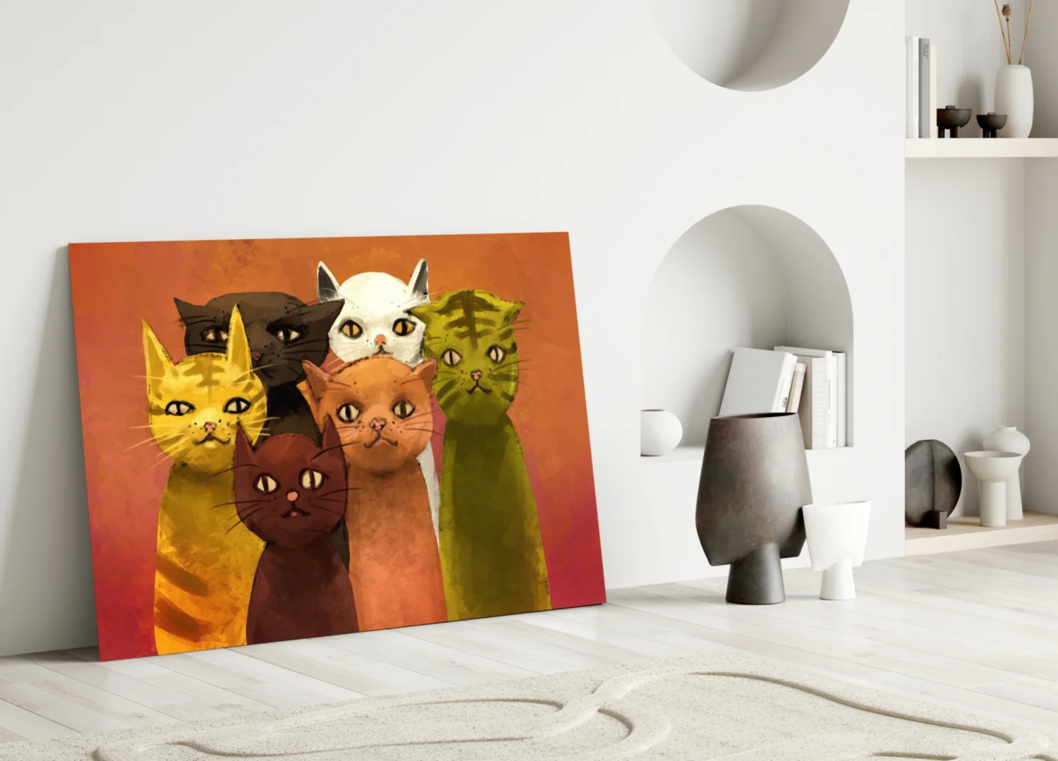 Cats Glass Wall Art - Image 3