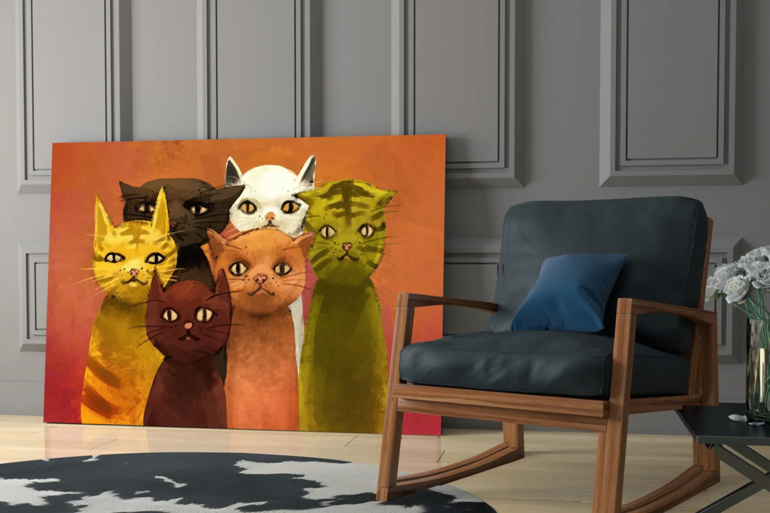 Cats Glass Wall Art - Image 6