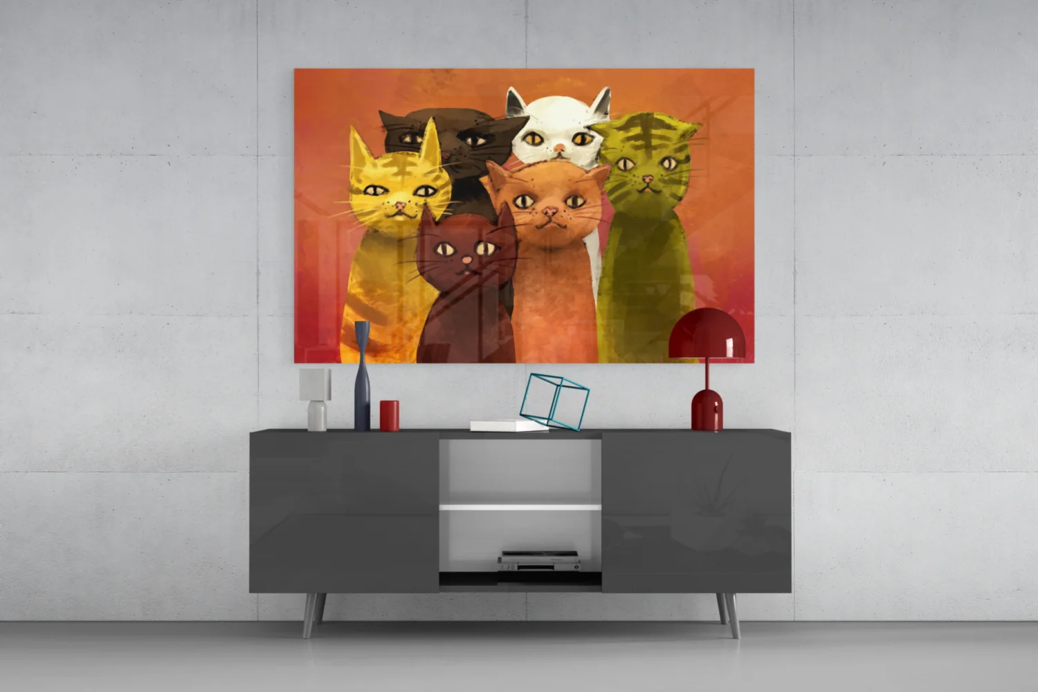 Cats Glass Wall Art - Image 8