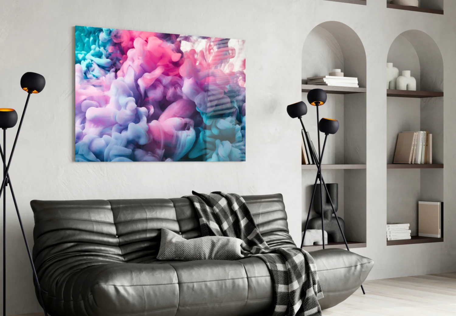 Colored Smoke Glass Wall Art - Image 4