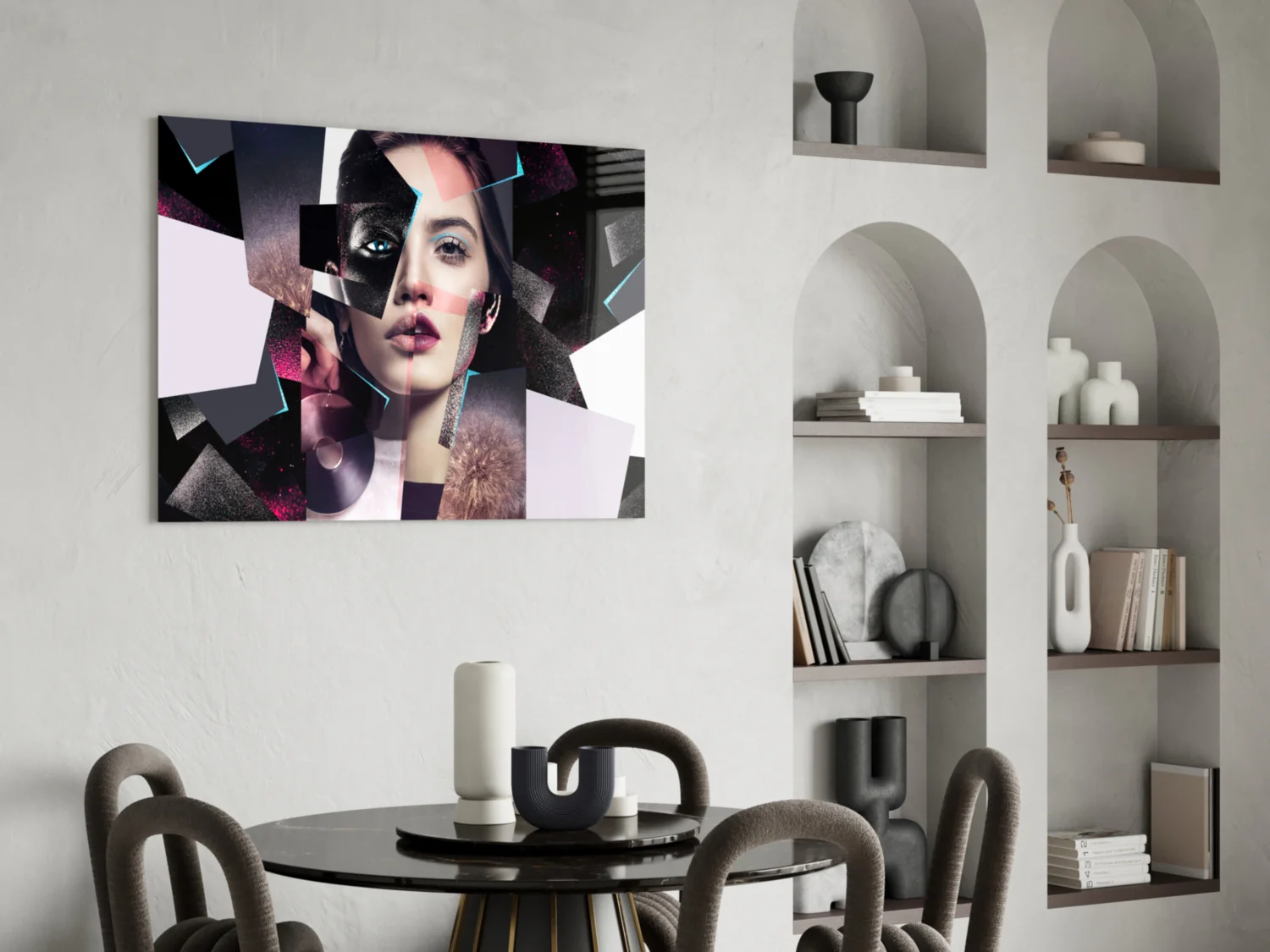 Effect Woman Glass Wall Art - Image 5