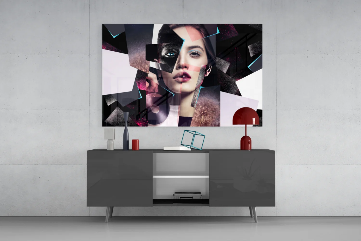 Effect Woman Glass Wall Art - Image 8