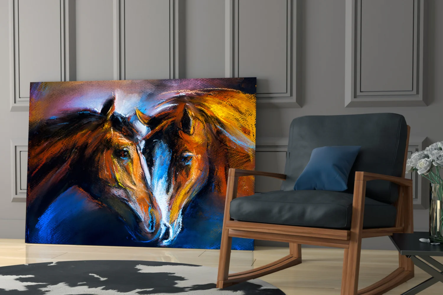 Horses Glass Wall Art - Image 6